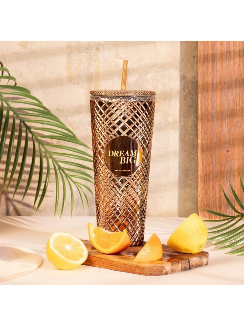 Rachel Miriam Dream Big Gold Tumbler